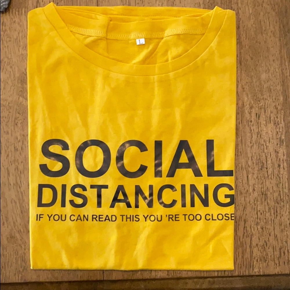 Social distancing tee